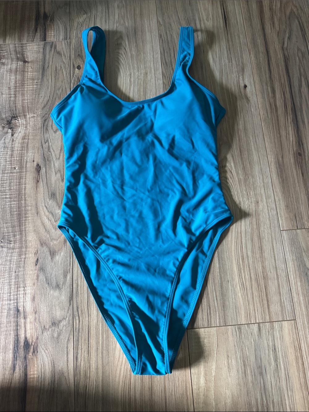 Solid Teal One-Piece Swimsuit